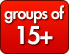 Groups of 15+